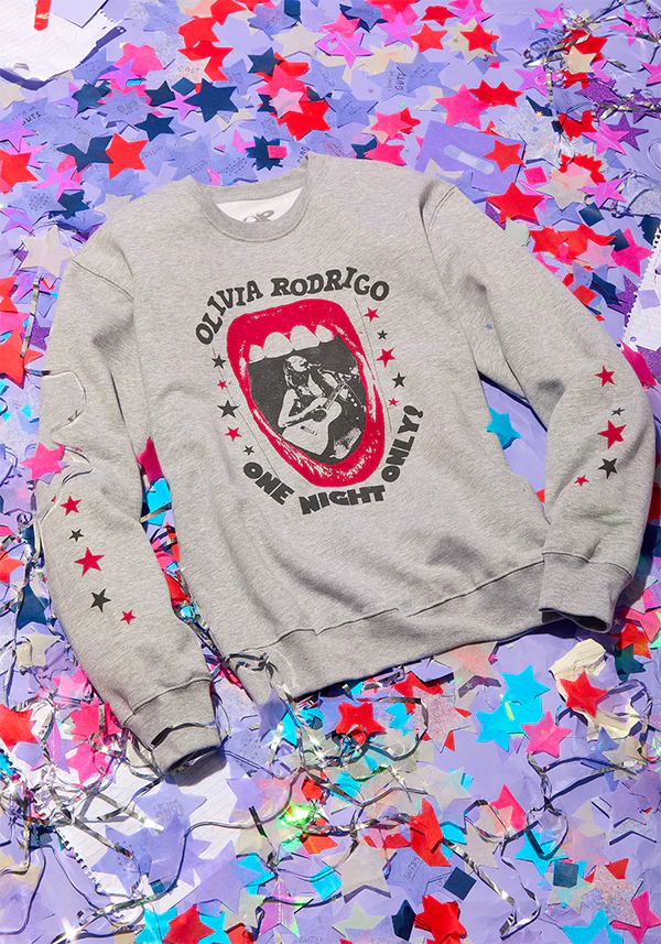 Olivia Rodrigo - one night only crewneck pullover