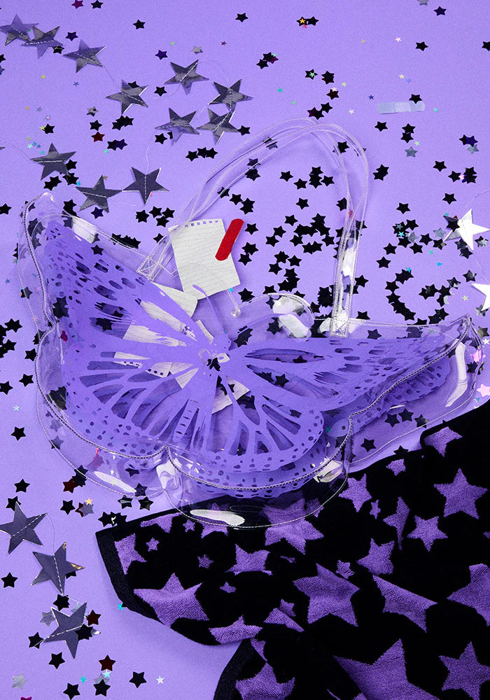 Olivia Rodrigo - butterfly tote in clear