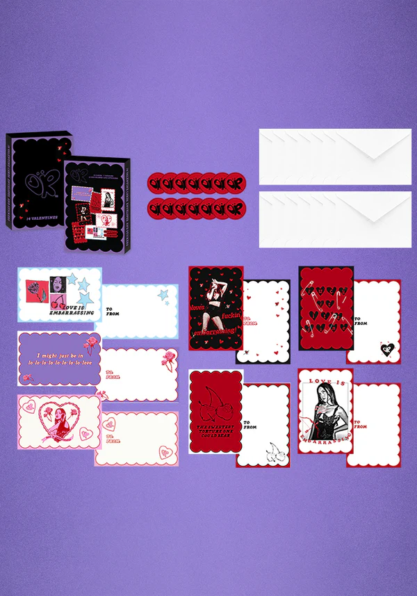 Olivia Rodrigo - box of GUTS valentines