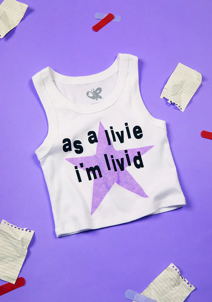 Olivia Rodrigo - as a livie i'm livid tank top