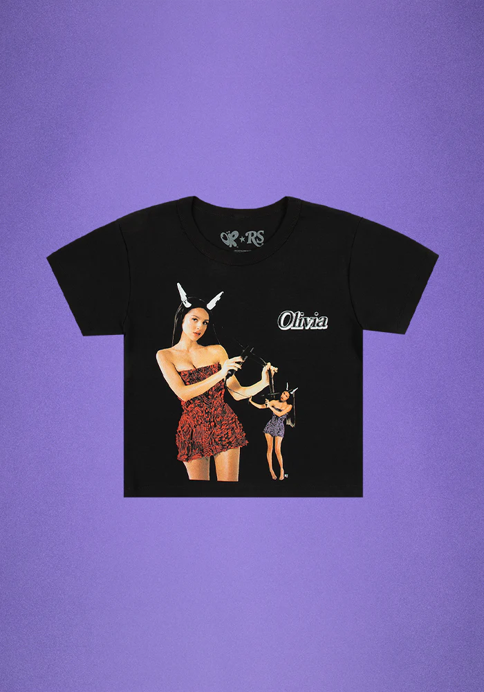 Olivia Rodrigo - olivia rodrigo x rolling stone crop t-shirt