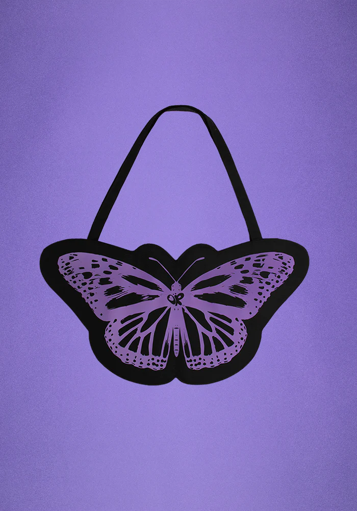 Olivia Rodrigo - butterfly tote in black