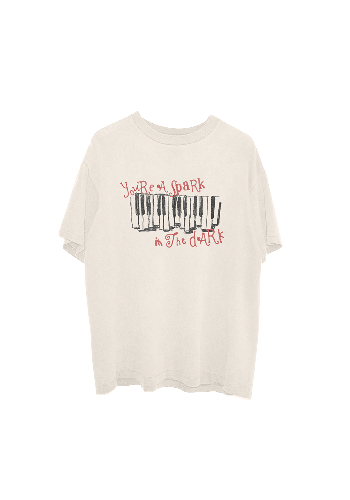 Olivia Rodrigo - spark in the dark piano t-shirt