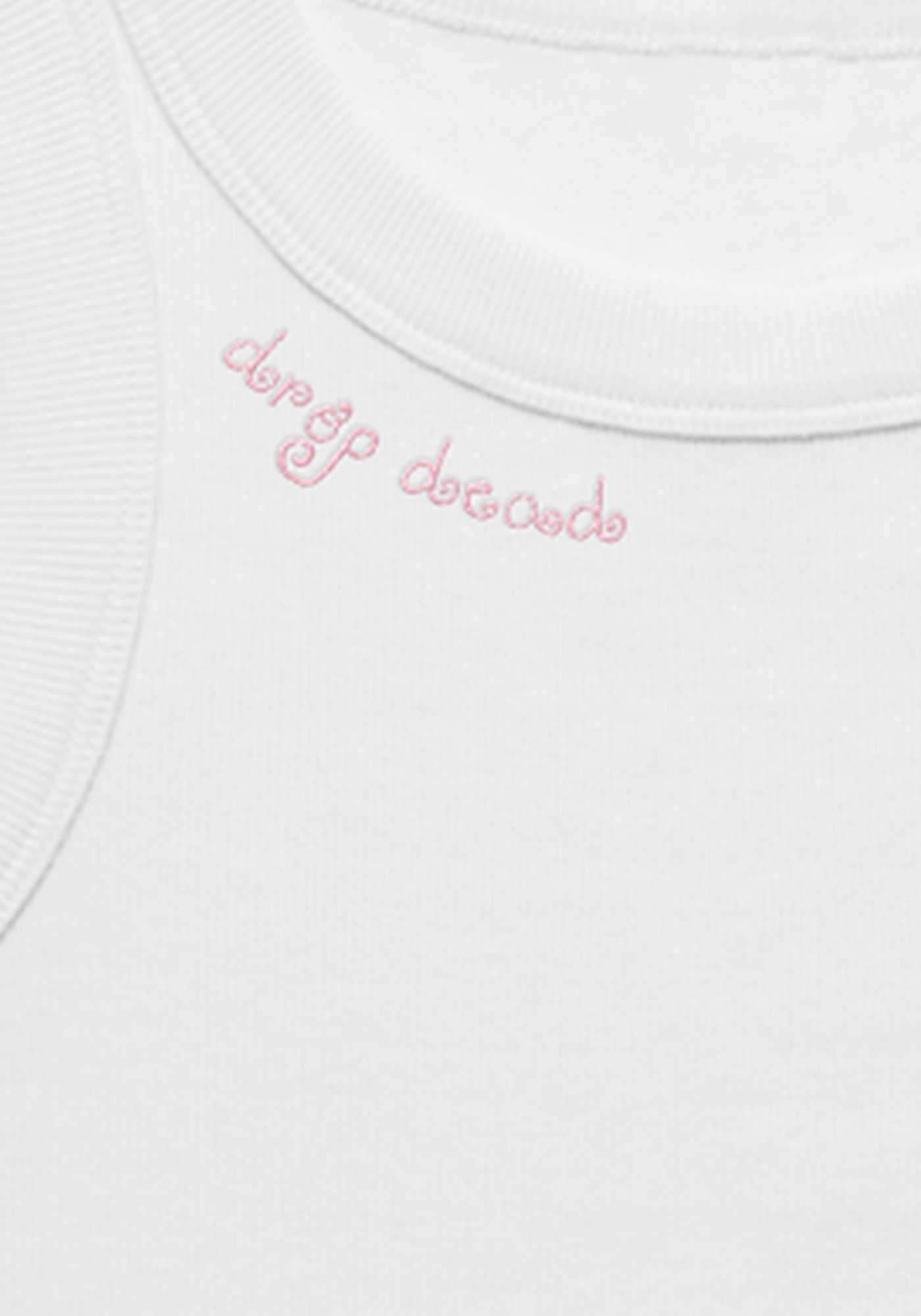 Olivia Rodrigo - drop dead embroidered women's crop tank