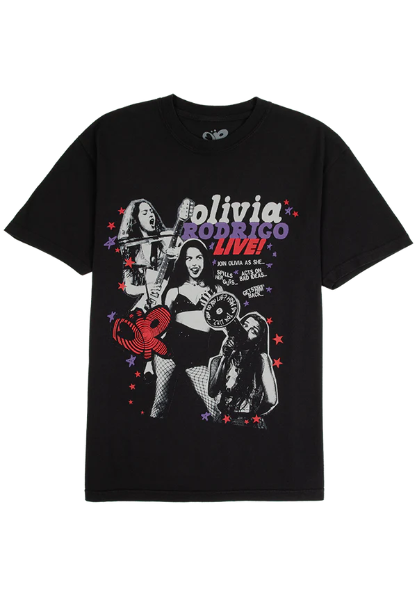 Olivia Rodrigo - olivia rodrigo live! t-shirt