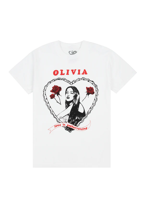 Olivia Rodrigo - love is embarrassing t-shirt