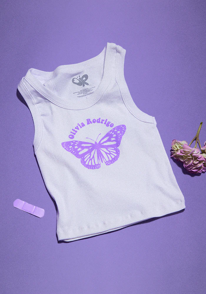 Olivia Rodrigo - GUTS baby tank - white