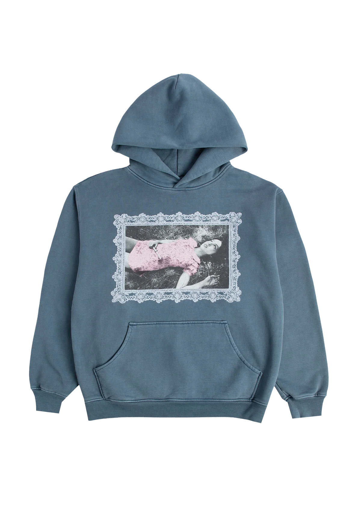 Olivia Rodrigo - lace frame distressed hoodie