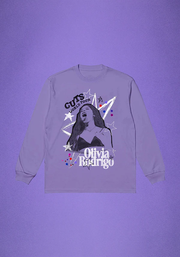 Olivia Rodrigo - GUTS world tour setlist longsleeve