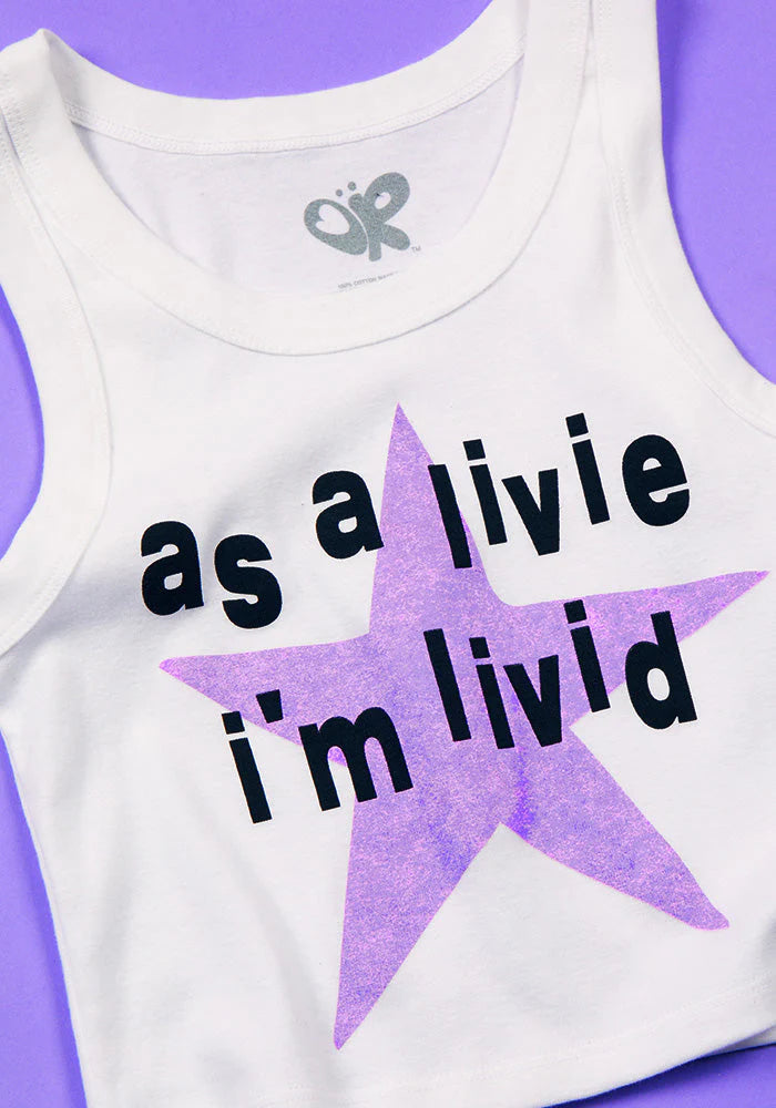 Olivia Rodrigo - as a livie i'm livid tank top