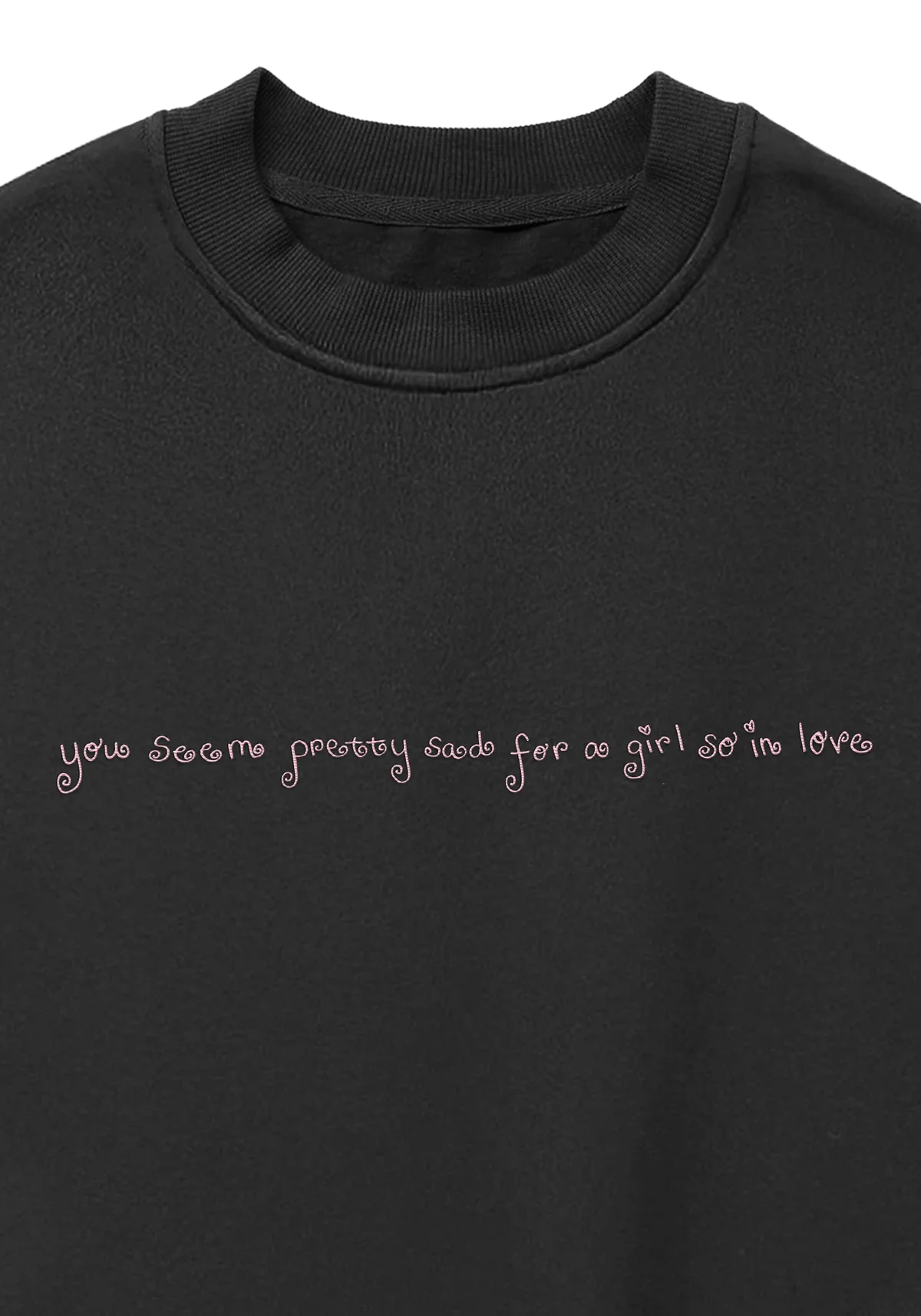 Olivia Rodrigo - lace album cover embroidered crewneck