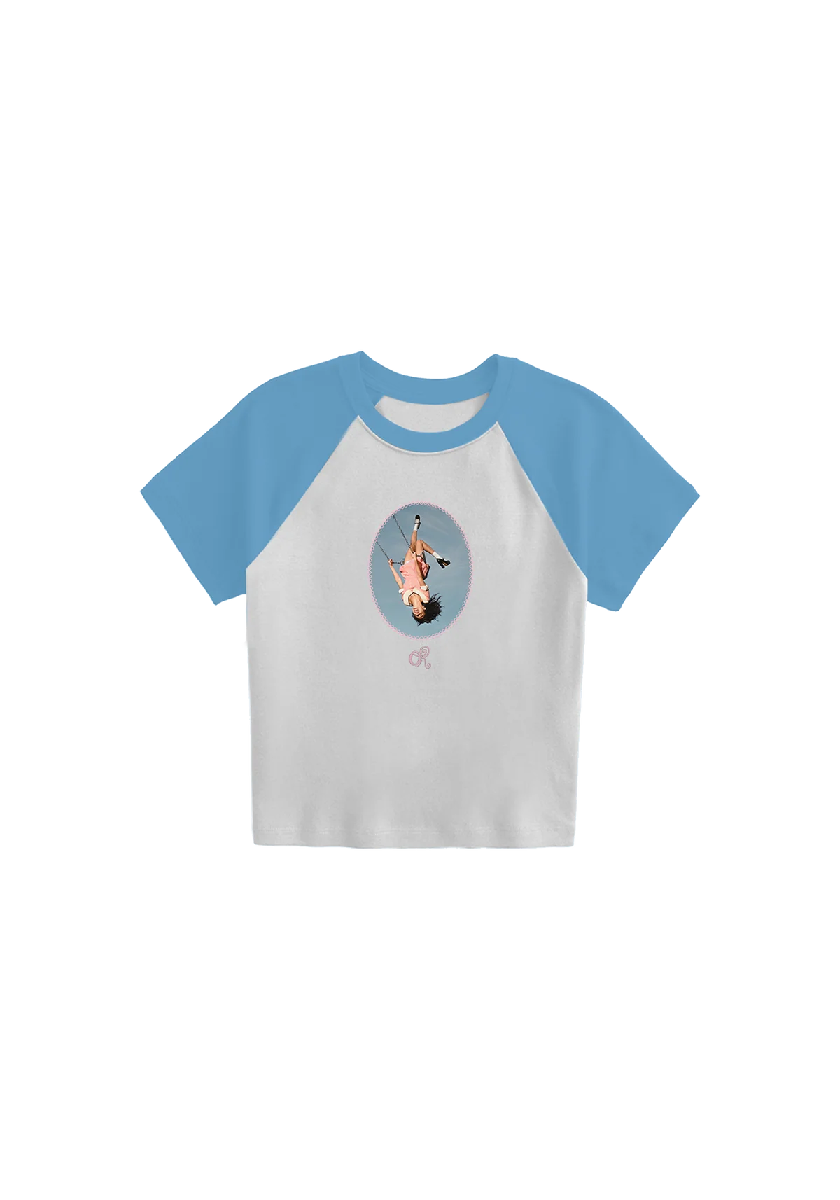 Olivia Rodrigo - album cover stitched women's baby cropped raglan