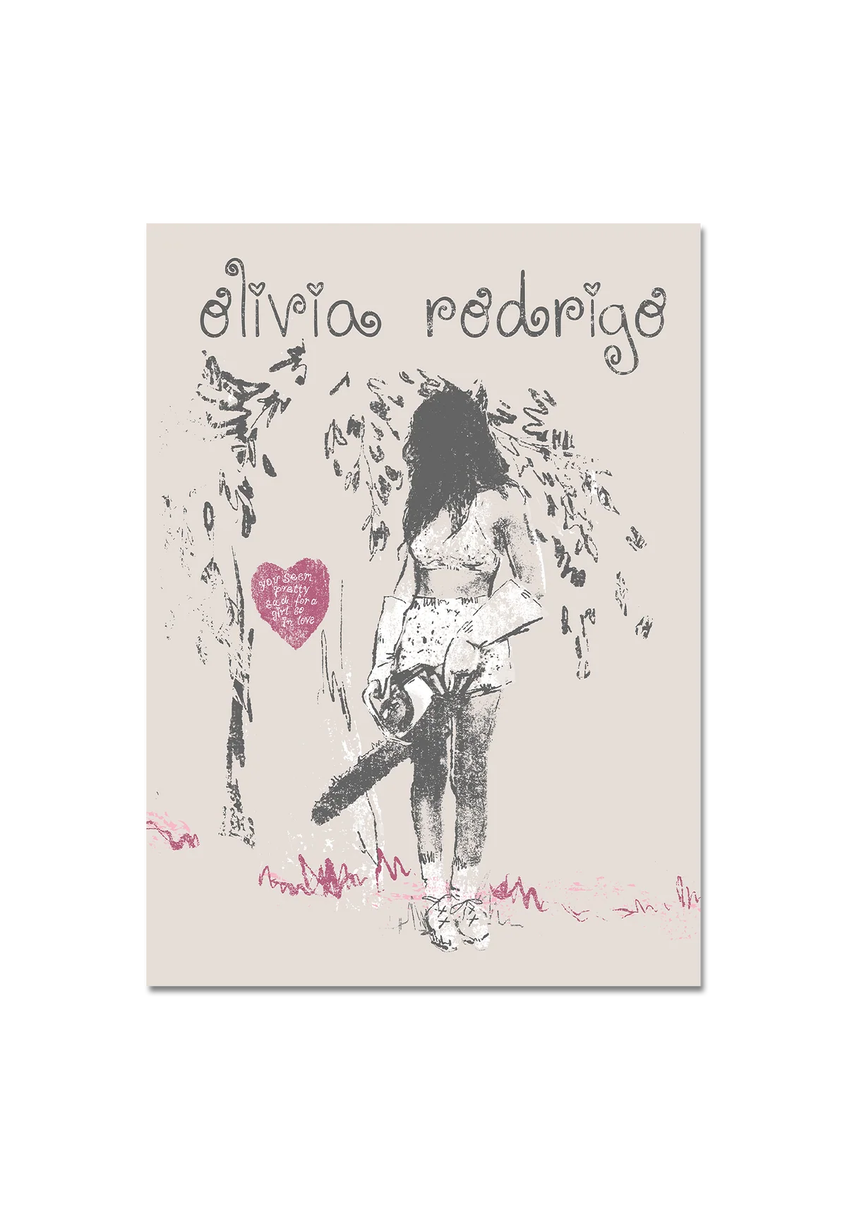 Olivia Rodrigo - chainsaw poster