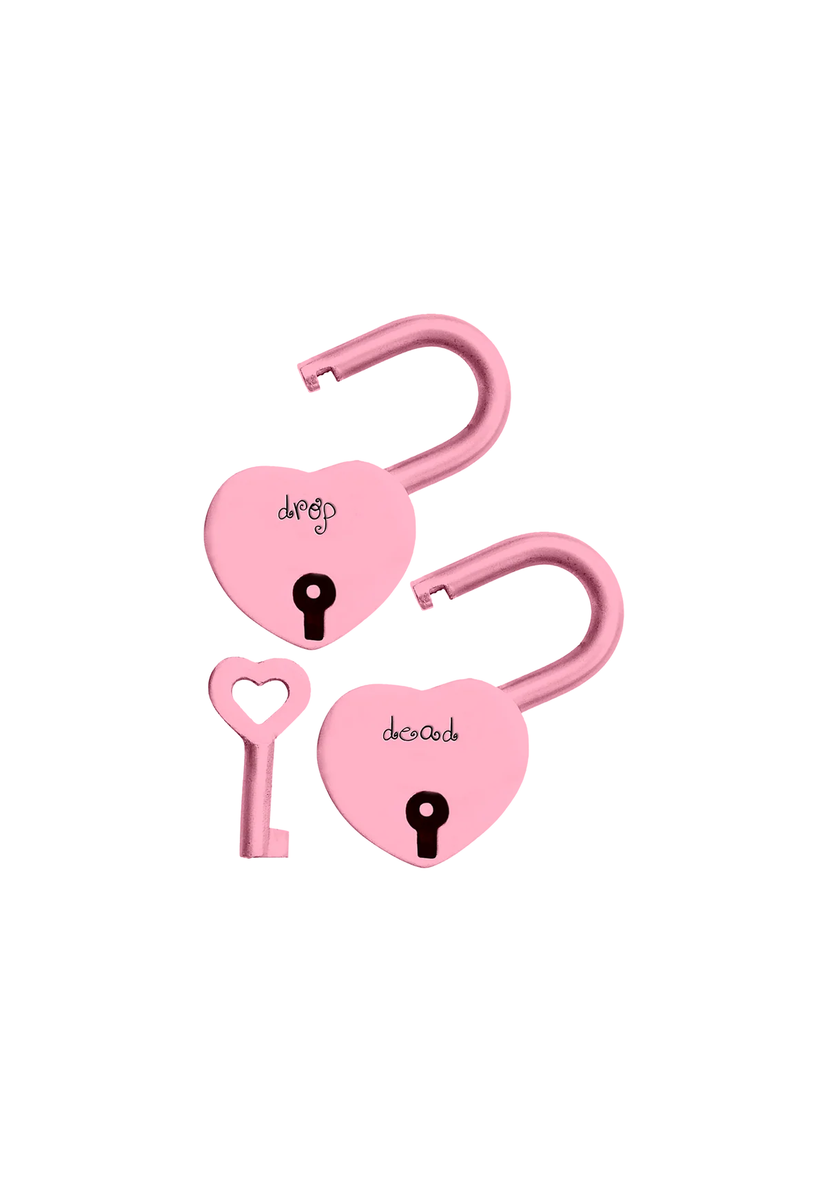 Olivia Rodrigo - drop dead heart keyed padlock set