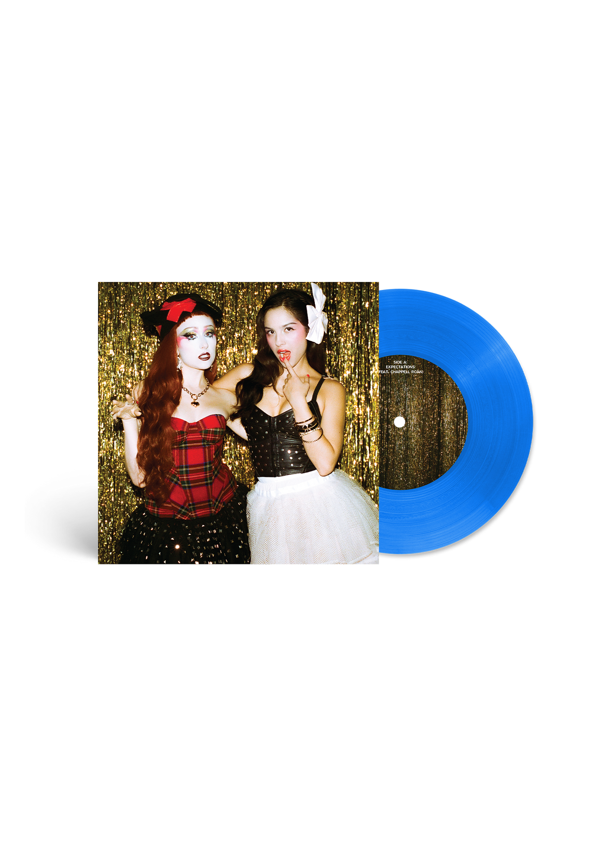 Olivia Rodrigo, Chappell Roan - expectations - 'LA behavior' translucent blue 7" vinyl