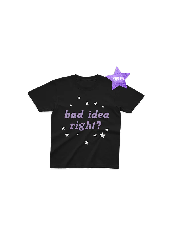 Olivia Rodrigo - youth bad idea right? black tee